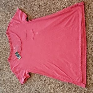 BRAND NEW Prince & Fox pink crew neck short sleeve shirt with pocket